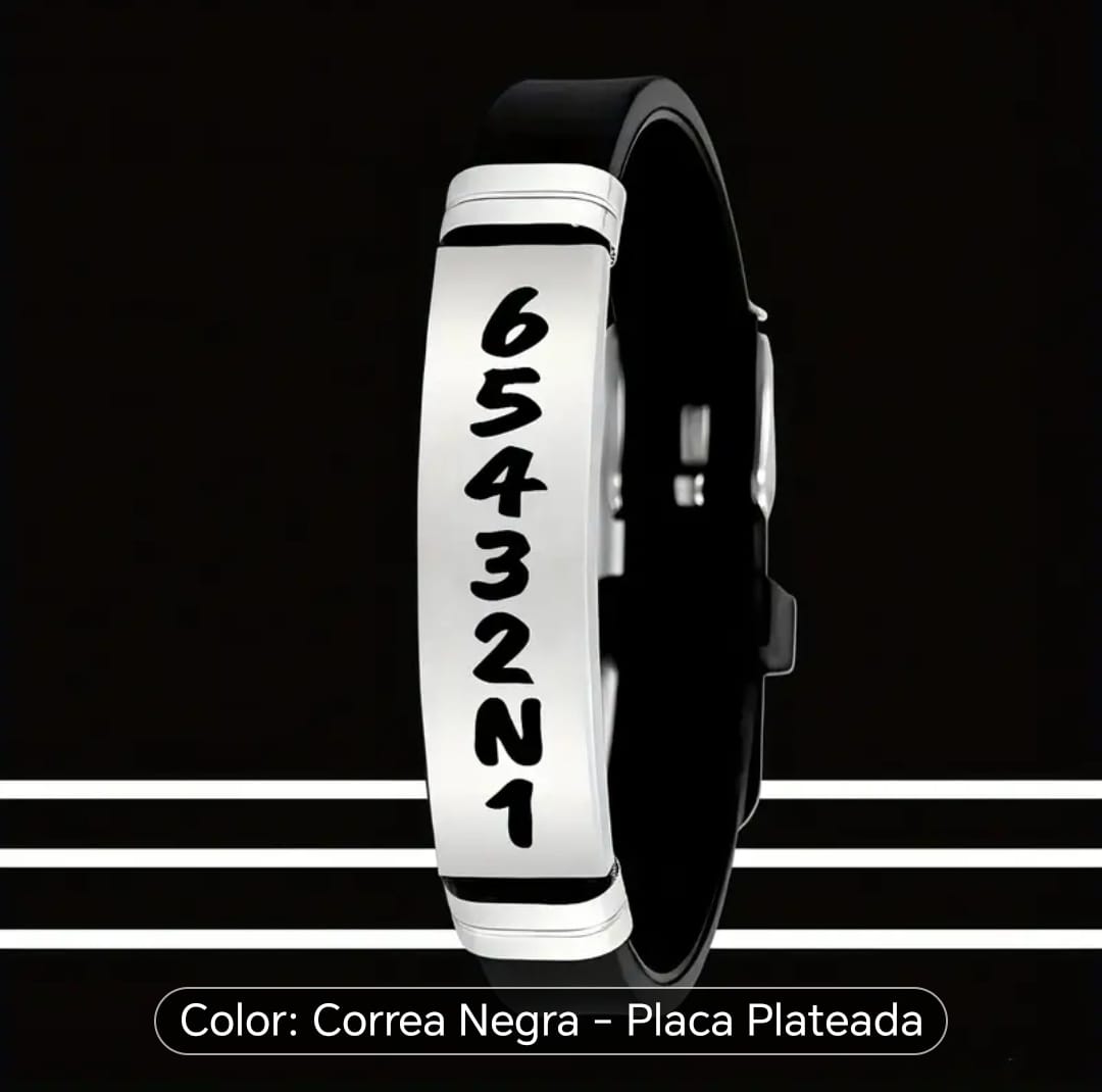 Pulsera One Down fondo negro